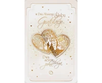 Wedding Occasion Card, Two Hearts, 13x20,5 cm